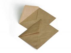 Крафт-конверт , 114x162 мм, треугольный клапан, декстрин